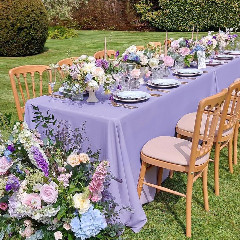 12 Pack Polyester Tablecloth 60 x 126 Inch Royal Blue Tablecloth for 8 Ft Rectangle Tables,Washable Fabric Table Covers Polyester Table Clothes for Wedding Parties Banque