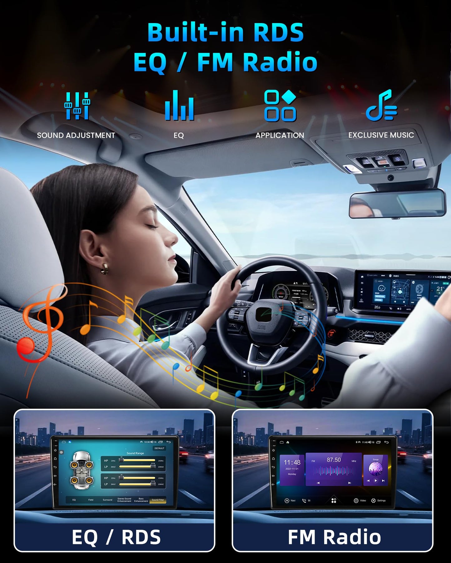 [4Core+64GB] Car Radio for Jeep Compass Patriot 2010-2016: 10'' 1280x800 IPS HD Touchscreen Head Unit Stereo with Wireless Carplay Android Auto 5GWiFi Bluetooth5.0 GPS FM SWC 1080 Backup Camera