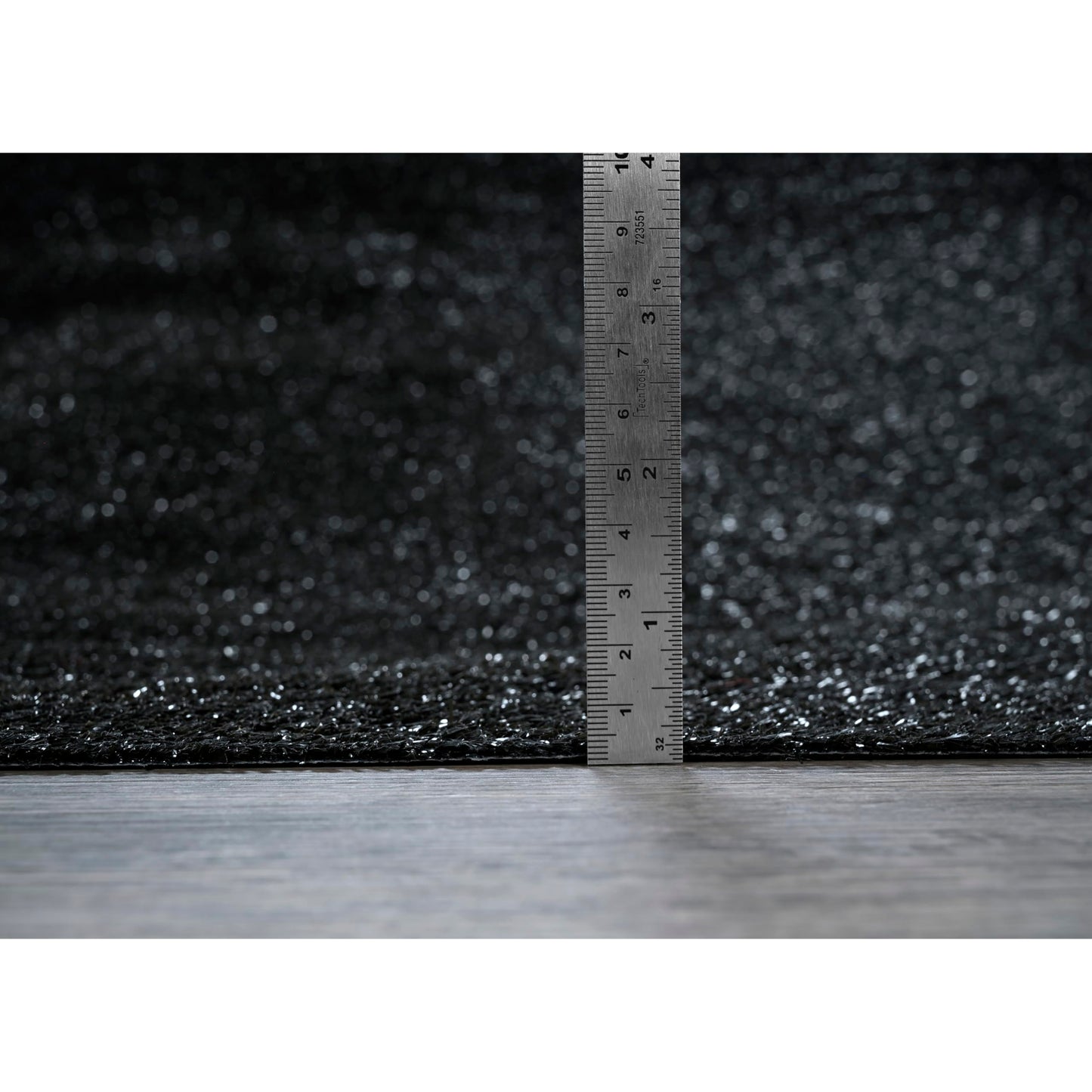 Garland Rug Black Artificial Grass 12 Ft. X 12 Ft. Large Indoor/Outdoor Area Rug -Lush Black Durable, and Low-Maintenance for Patios, Lawns, and More