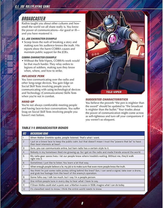 Renegade Game Studios G.I. Joe RPG Quartermaster's Guide to Gear Sourcebook Expansion