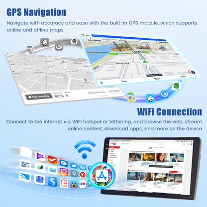 5Ghz WiFi 4G+64G Android 15 Radio for Jeep Patriot Compass 2007-2009 Car Stereo with Wireless Carplay Android Auto,5.0 Bluetooth,Build-in EQ,10inch IPS Touchscreen,GPS,FM/RDS Backup Camera MIC