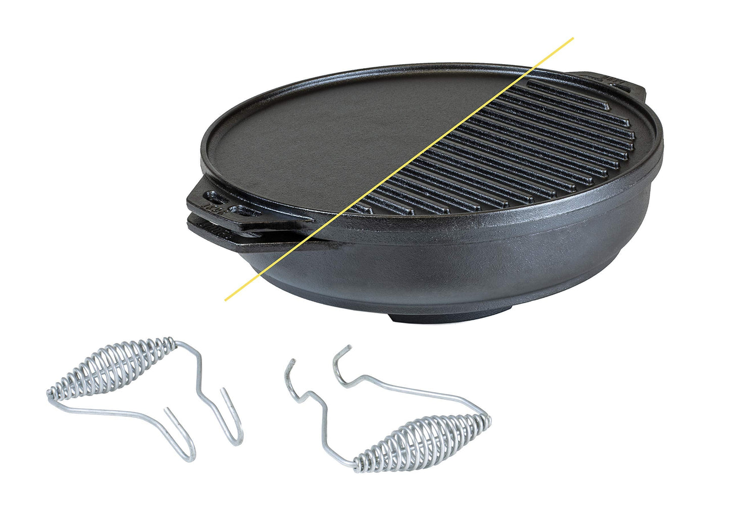 Lodge 14 Inch Cast Iron Cook-It-All, Black