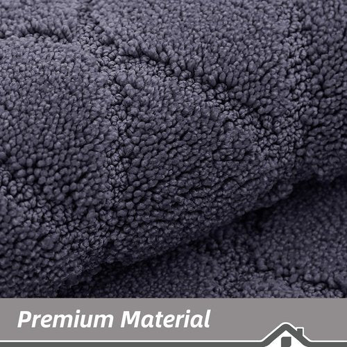 BEQHAUSE Kitchen Runner Rug - Non-Slip, Absorbent & Stain Resistant | 20"x59", Dark Grey
