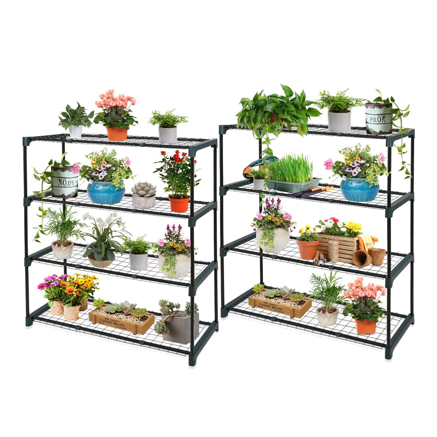 EAGLE PEAK 8'x6' Portable Greenhouse with Two Shelves
