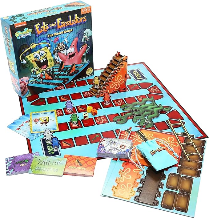 Spongebob Squarepants Eels and Escalators The Board Game Hot Topic Exclusive Multi None