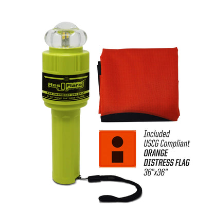 ACR ResQFlare E-Flare Safety Kit - Marine Electronic Boat Flare Meets USCG Daytime and Nighttime Coast Guard Boating Requirements, Emergency Flare for Boating, Marine Safety, Boat Survival