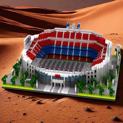 Barcelona Style Soccer Stadium Building Blocks Sets Toys Football Architecture Model Kits Gifts for Adults Kids Boys 3500+Pieces