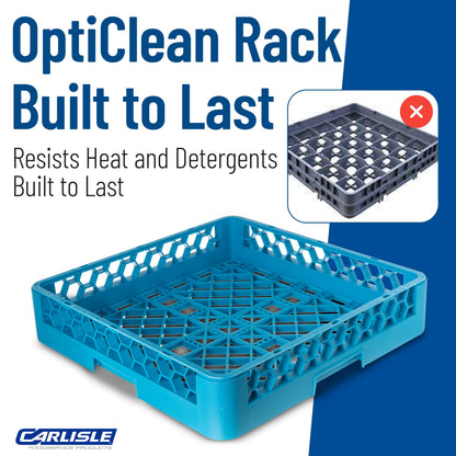 Carlisle FoodService Products RB14 OptiClean Bowl/Open Rack, Blue (Pack of 6)