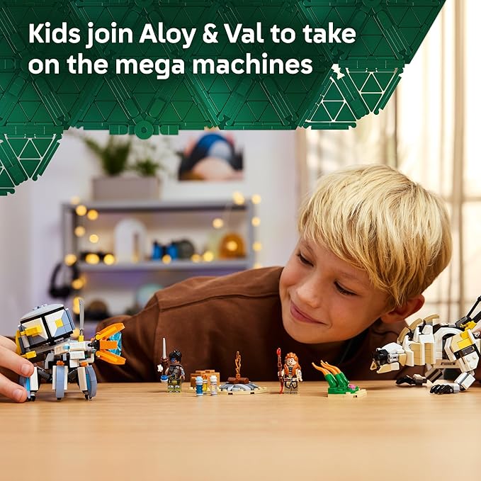 LEGO Horizon Adventures Aloy &amp Varl vs. Shell-Walker &amp Sawtooth Kids Toy - Building Toy for Boys &amp Girls Ages 9+ - Gaming Gift Idea for Horizon Fans - 77037