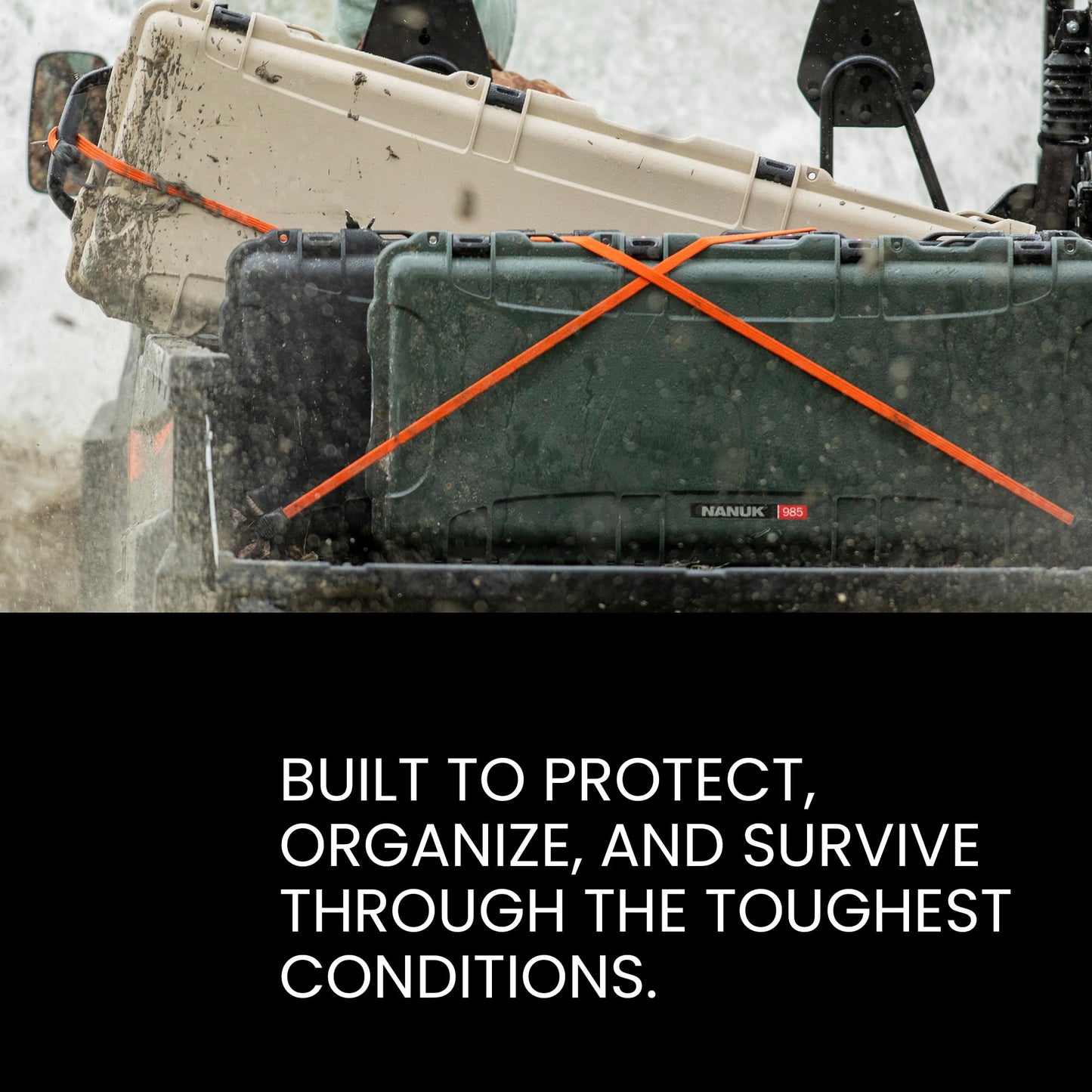 NANUK 935 Hard Case with Wheels and 6 UP Custom Foam Insert, IP67 Waterproof & Crushproof, Rugged Construction for Ultimate Protection, Made in Canada – Olive (22” x 14” x 9”)