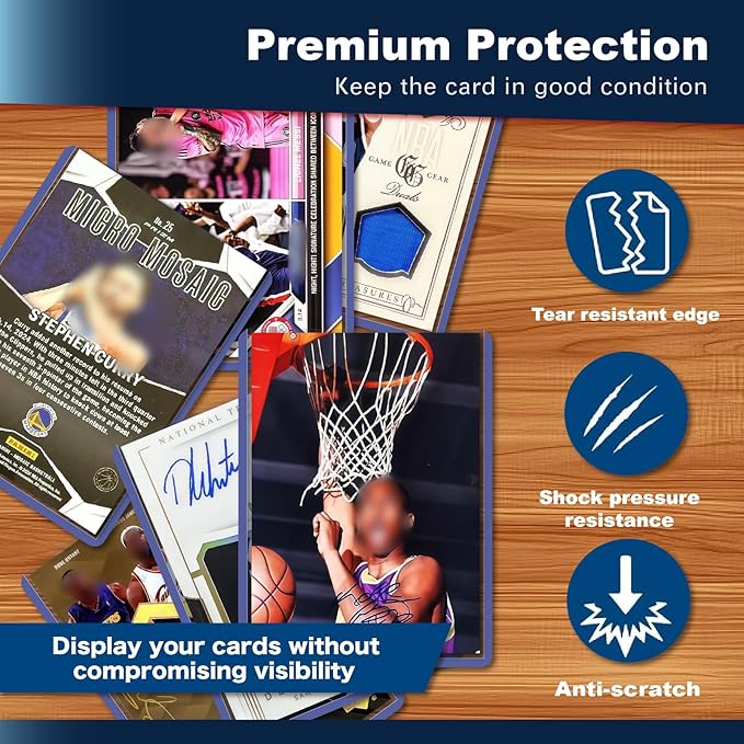 1000 Hard Card Sleeves Card Toploaders for Protection for Baseball Football Premium Top Loaders for Cards Ensuring Safety (1000 Hard Sleeves)