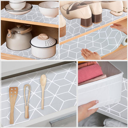 Shelf Liners for Kitchen Cabinets 20 Inch Wide X 20 Ft Non Adhesive Cabinet Drawer Liner Non Slip Water Oil-Proof Strong Grip Pantry Shelves Liner Bathroom Drawer Mat Cupboard Closet Liner