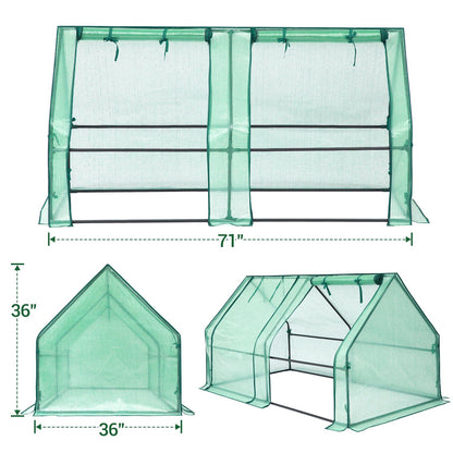 Ohuhu Mini Greenhouse + Raised Garden Bed with Greenhouse