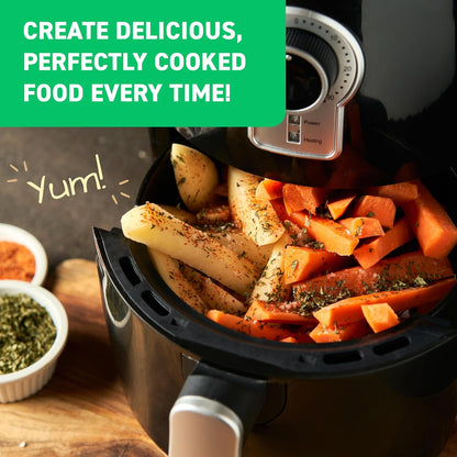 Air Fryer Cheat Sheet Magnets | Essential Cooking Guide for Perfect Meals - Kitchen Gifts for Home Chefs