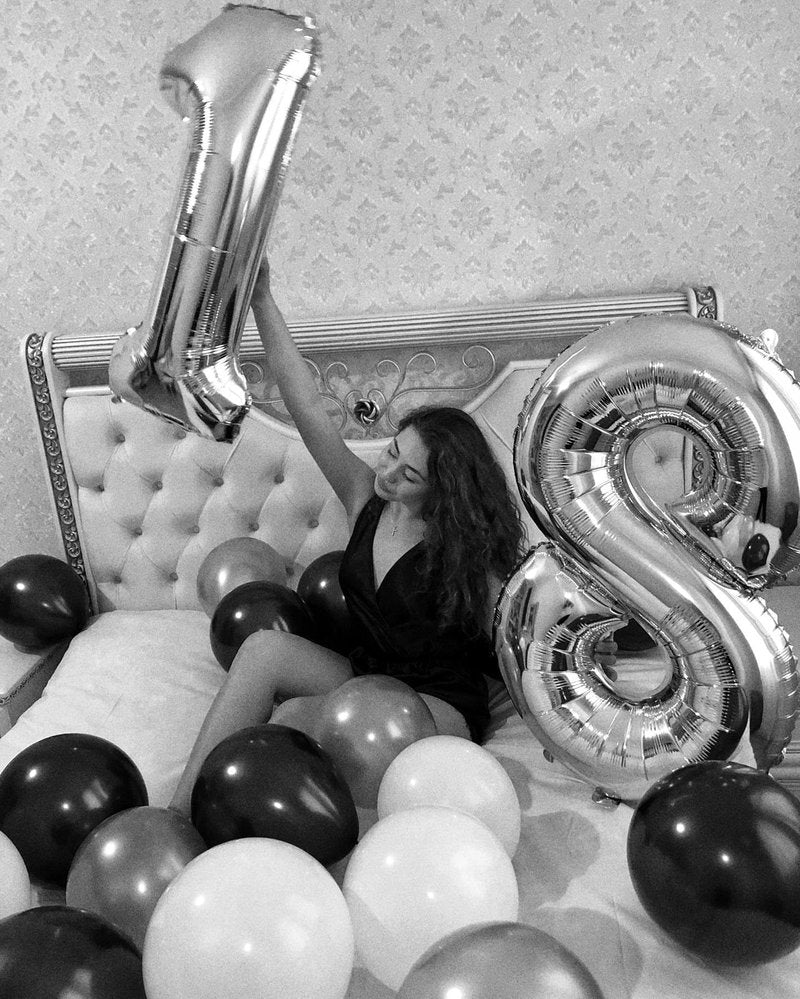 Silver Number 1 Balloon 40 Inch, 1st Birthday Balloon for Baby Boy Girl Toddler First Birthday Decorations, Shiny Silver Party Supplies