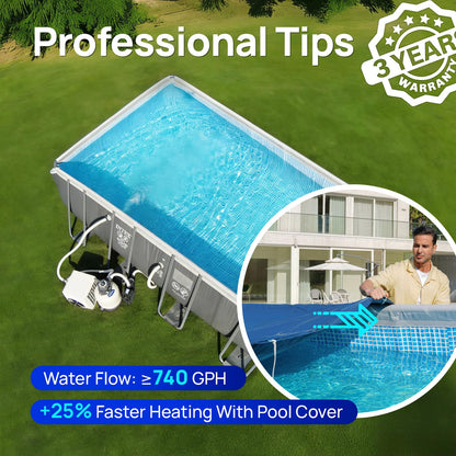 AQUASTRONG Inverter Swimming Pool Heat Pump,Pool Heater for Above Ground and Inground Pool Heating Smart WiFi Control and Cooling Pool Heater Pools Up to, 7000 Gallons