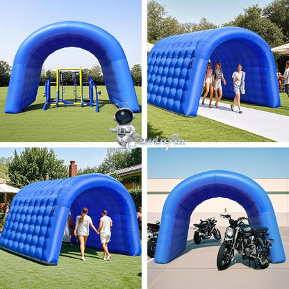 Sewinfla Inflatable Tunnel Sports Entrance with Internal Blower, 10x10x9ft Inflatable Tunnel Tent for Business Advertising Event Exhibition Promotion,Street,Shop,Supermarket,School