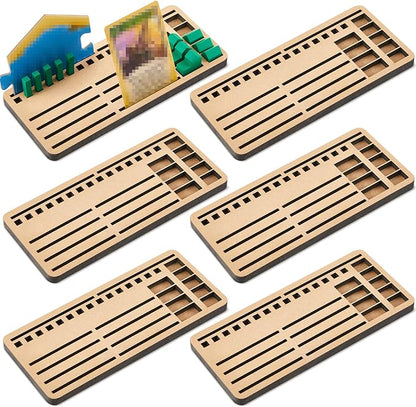 6 Pcs Game Piece Holders Compatible with Catan Board Game Card Tray Organizer