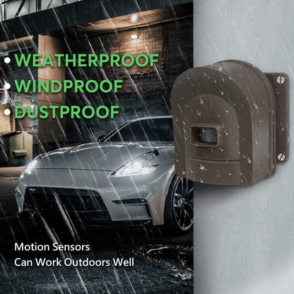 1/2 Mile Hosmart Driveway Alarm Wireless Sensor System & Driveway Sensor Alert System Weatherproof Security Outdoor Motion Sensor & Detector(1 Receiver & 4 Sensors)