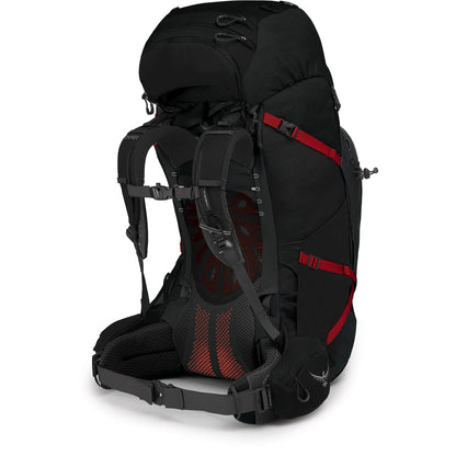 Osprey Aether Plus 85L Men's Backpacking Backpack, Black, S/M