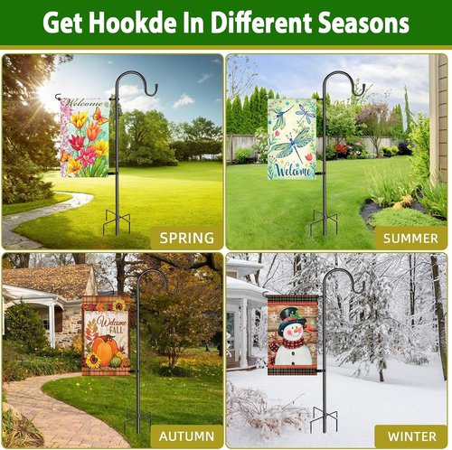 Heavy Duty Garden Flag Stand Pole Holder by [Brand Name] - Rust-Resistant Steel for 12x18 Flags & More