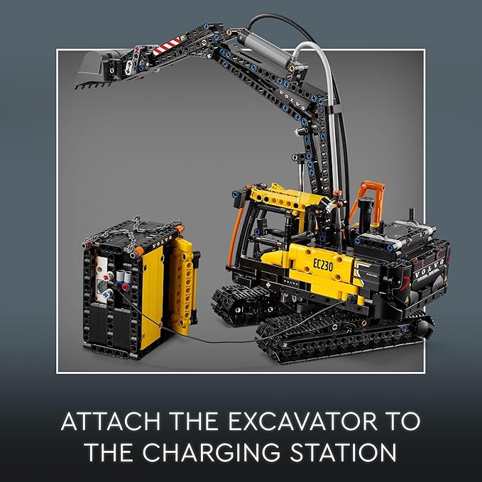 LEGO Technic Volvo FMX Truck &amp EC230 Electric Excavator Building Toy Volvo Truck Toy with 2 Model Vehicles Great Gift for Boys and Girls Ages 10 and Up Who Love Heavy Duty Construction Models 4