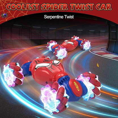 ATHLERIA Spider Gesture Sensing RC Stunt Car Toys for Boys Age 8-13Hand Remote Control CarsDrift Rc Car with LightsTwistEaster Chritmas Birthday Gift Ideas for Boy Girls Kids 678910+ Year