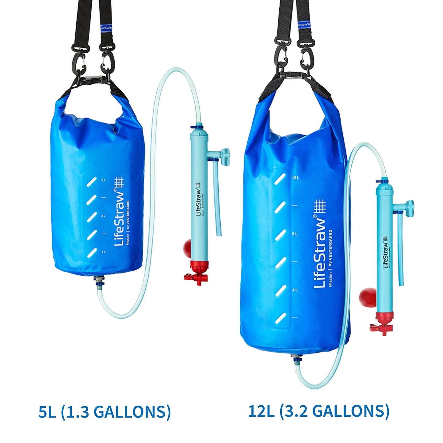 LifeStraw Mission — High-Volume Gravity-Fed Water Purifier, 12 L, Blue