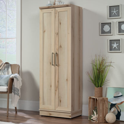 Sauder Miscellaneous Storage Craft & Sewing Armoire (Pacific Maple) HomePlus Two Door Storage Pantry Cabinet (Pacific Maple Finish)