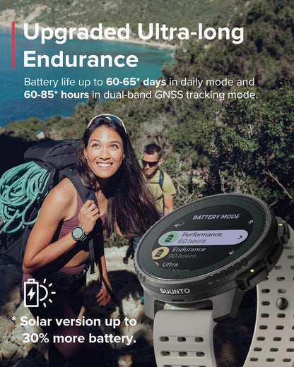 SUUNTO Vertical: Adventure GPS Watch, Large Screen, Offline Maps, Solar Charging
