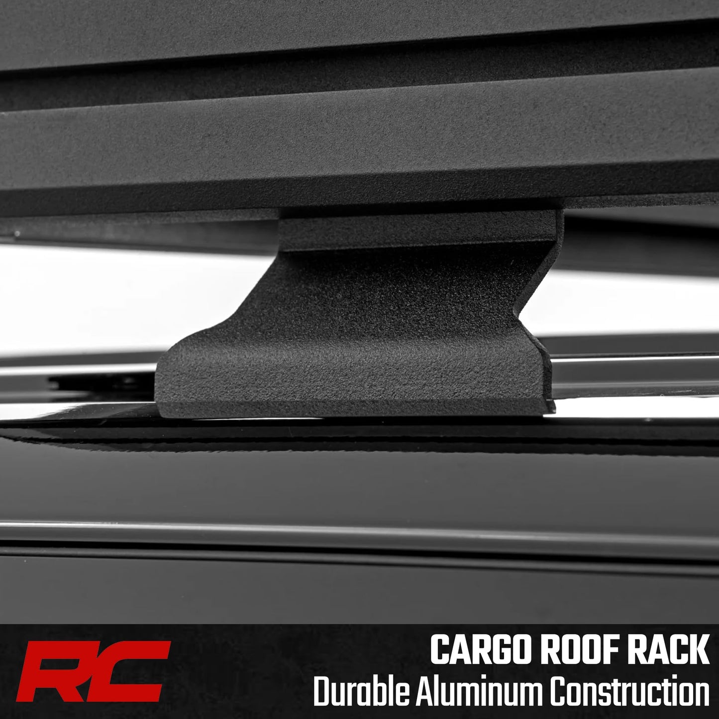 Rough Country Roof Rack System for Toyota 4Runner (2025-2026) - Aluminum Overland Cargo Carrier with T-Slot Mounting System, Adjustable Cross Bars
