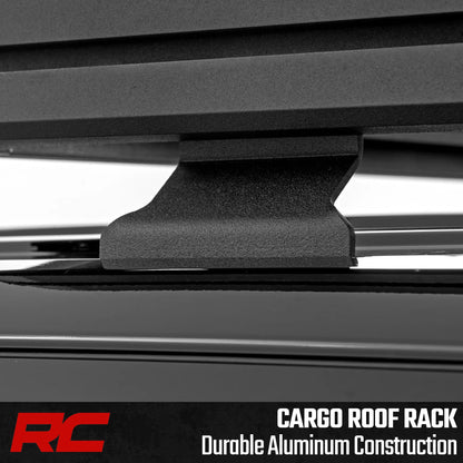 Rough Country Roof Rack System for Toyota 4Runner (2025-2026) - Aluminum Overland Cargo Carrier with T-Slot Mounting System, Adjustable Cross Bars