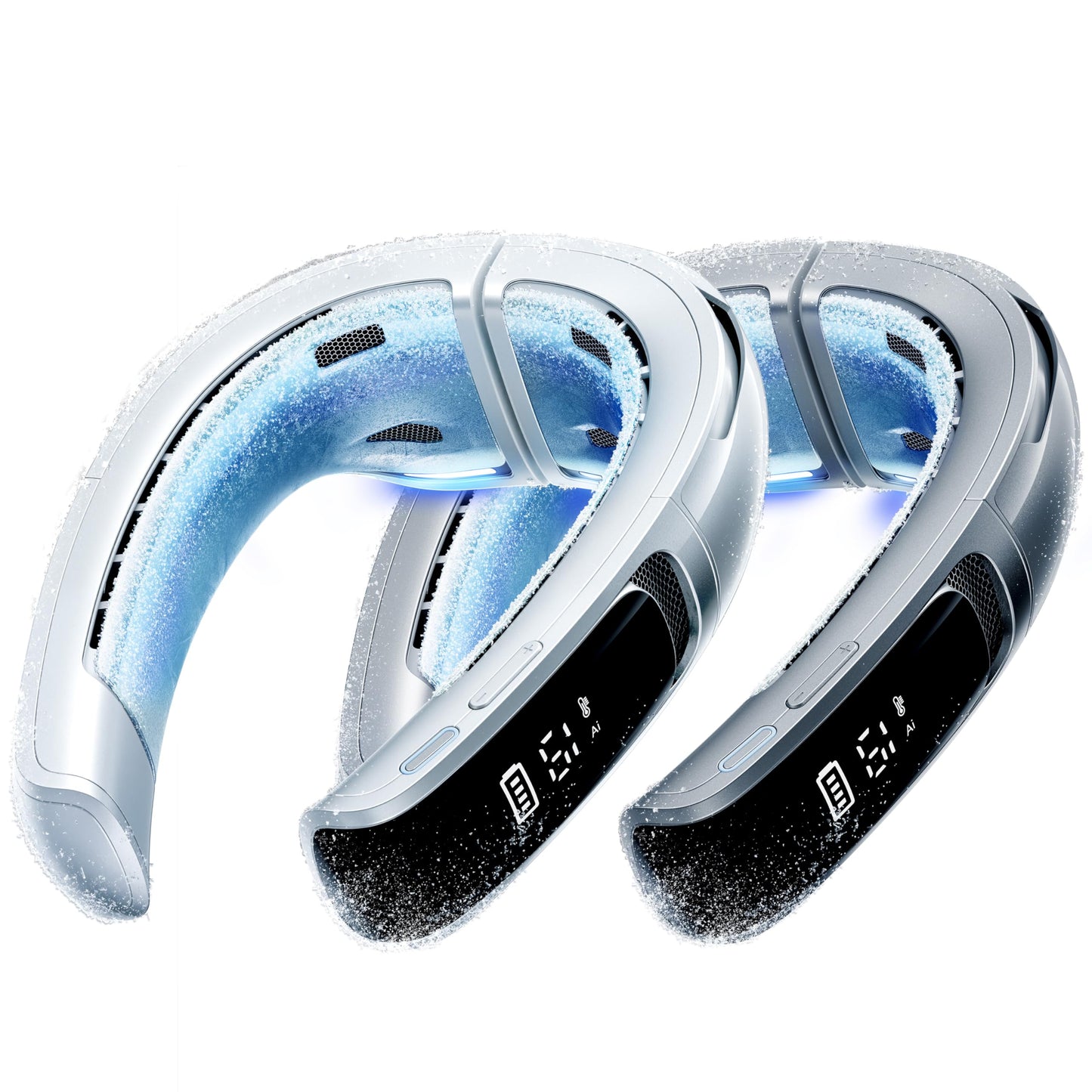 RANVOO Save 32% to Bought AICE LITE Max Neck Air Conditioner White and Silver Together