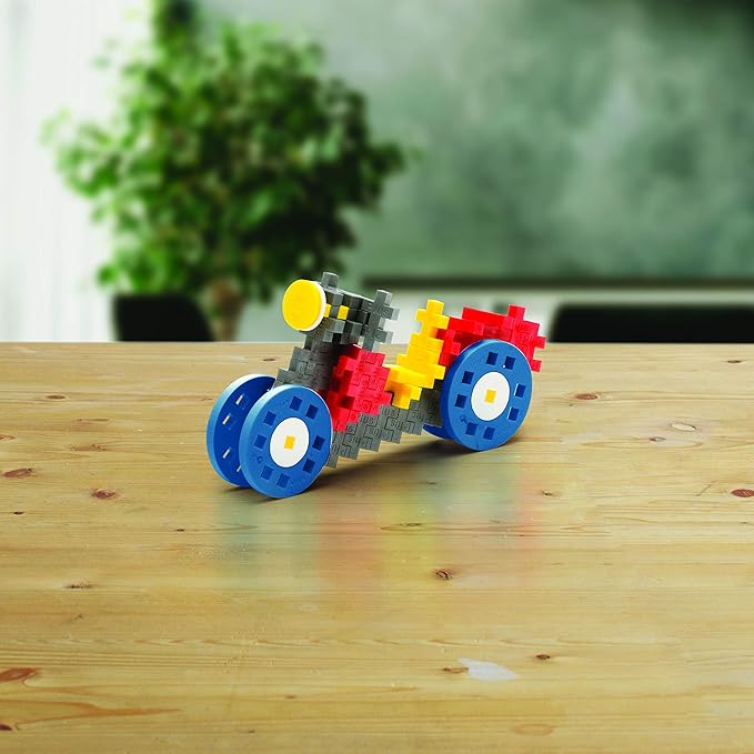 PLUS PLUS - Learn to Build Vehicles 360 Pieces - Construction Building Stem / Steam Toy Interlocking Mini Puzzle Blocks for Kids