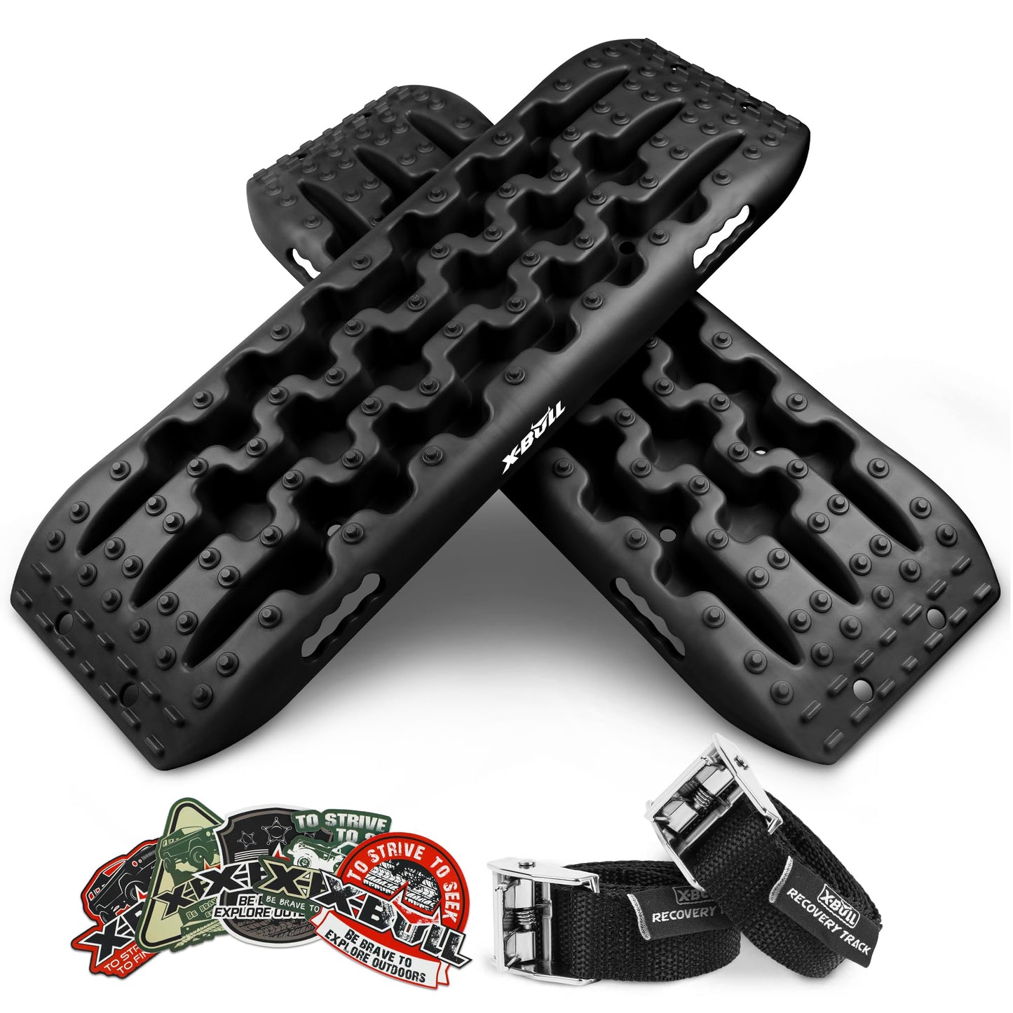 X-BULL New Recovery Traction Tracks with Kinetic Rope Recovery Kit