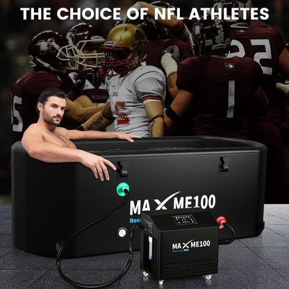 MAXME100 Cold Plunge Tub, Ice Bath Tub, Withstands 618 lbs, High Strength XXXL Cold Plunge With Non-Slip Step, Portable, Inflatable, Gift