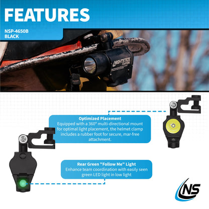 Nightstick NSP-4650B Helmet Light, Black