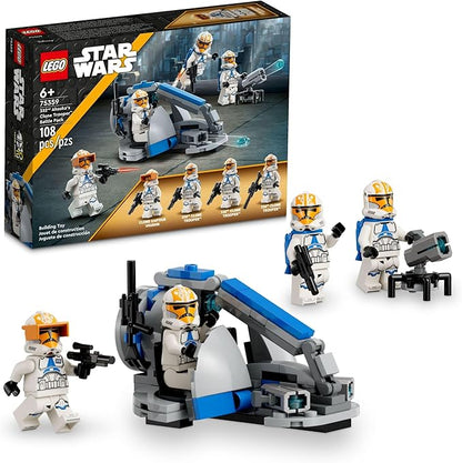 LEGO Star Wars 332nd Ahsoka’s Clone Trooper Battle Pack 75359 Building Toy Set with 4 Star Wars Figures Including Clone Captain Vaughn Star Wars Toy for Kids Ages 6-8 or any Fan of The Clone Wars