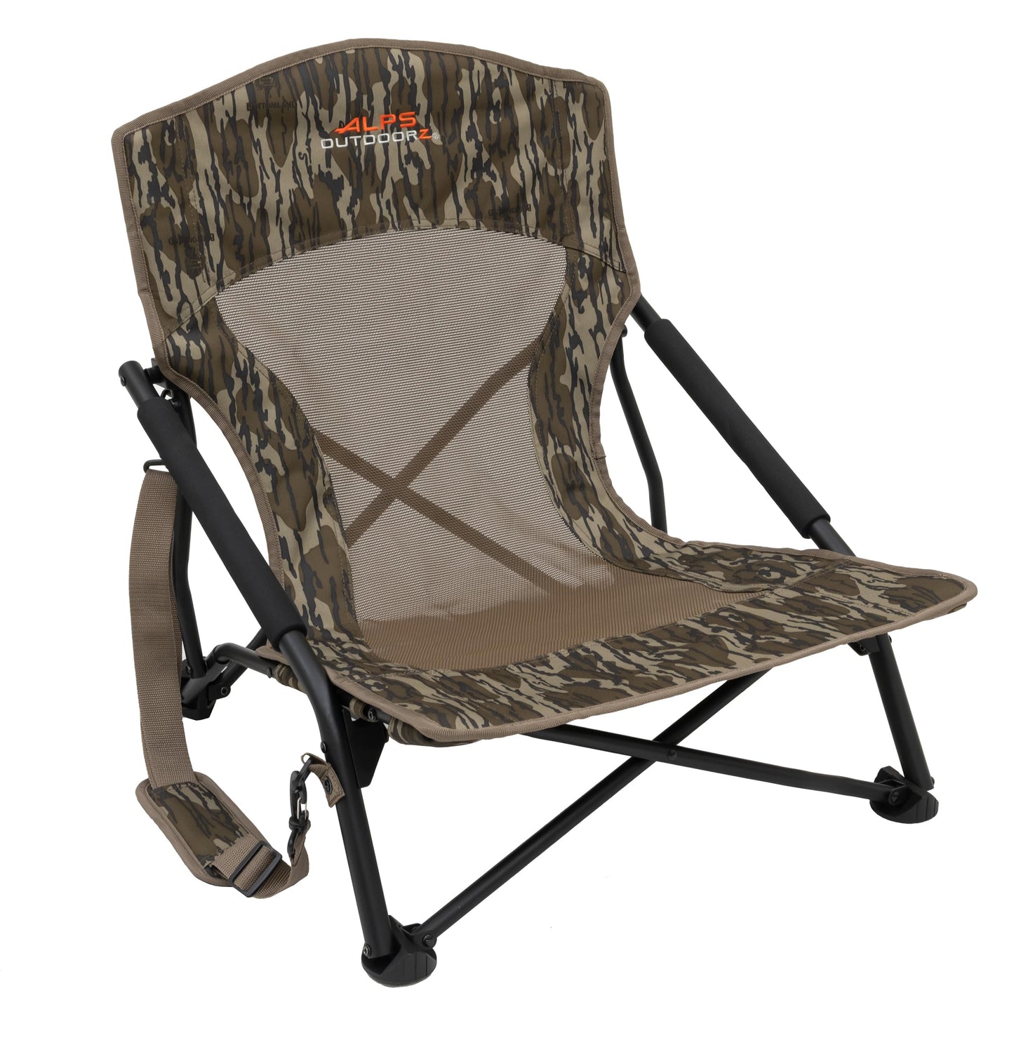 ALPS OutdoorZ Vanish Chair - Durable Lightweight Comfortable Foldable Blind Seat with Carry Bag for Hunt, Camping, Outdoors, Mossy Oak Original Bottomland