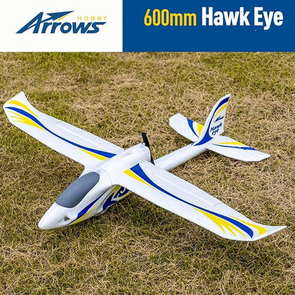FAIR RC Arrows RC Plane 600mm Hawk Eyes Remote Control Airplane Easy to Fly Ready to Fly RTF(Include Battery Charger Radio)