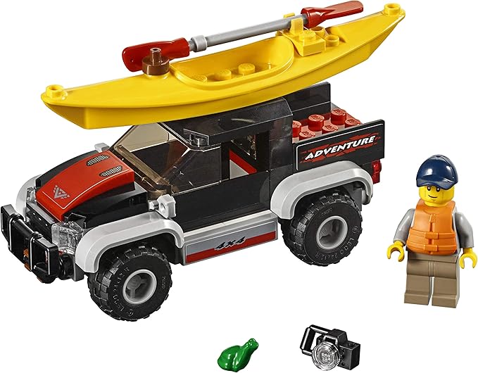 LEGO City Great Vehicles Kayak Adventure 60240 Building Kit (84 Pieces)
