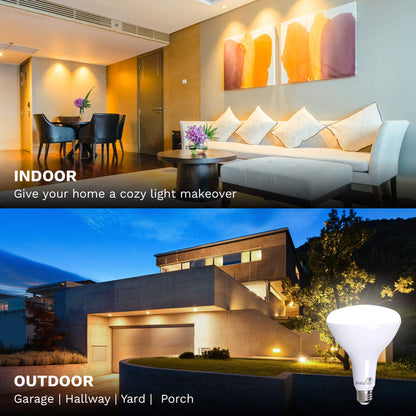 Bioluz BR40 LED Light Bulb 90 CRI Light Bulbs - Dimmable LED Flood Light (Uses 16W) Soft White 3000K Led Bulbs 110° Beam Angle Indoor & Outdoor Lighting Title 20 High Efficacy Lightbulb - Pack of 10