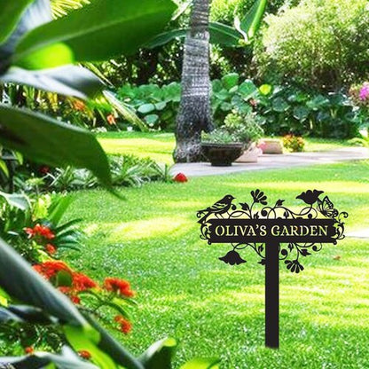 Customized Metal Signs - Personalized Garden Stake Sign | Custom Outdoor Decor for Gardeners