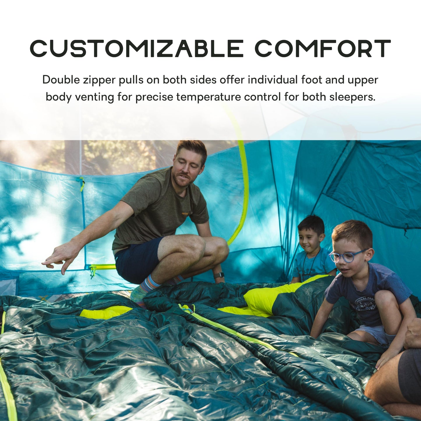 NEMO Equipment Jazz Synthetic Sleeping Bag - Lagoon/Lumen - Double