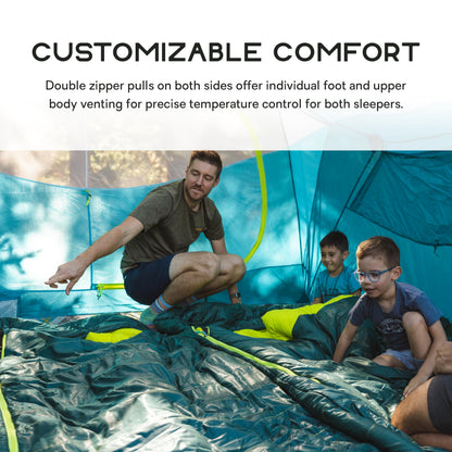 NEMO Equipment Jazz Synthetic Sleeping Bag - Lagoon/Lumen - Double