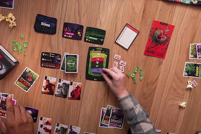 Keymaster Games Campy Creatures Vol. 1 - Hilariously Fun Trick-Taking Game! Perfect Card Game &amp Board Game for Adults &amp Families - Flip Cards to Unleash Monsters on Game Night!