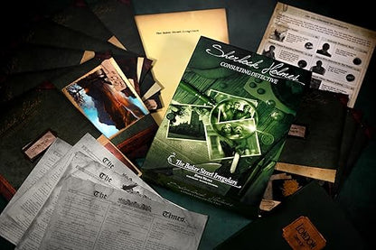 Sherlock Holmes Consulting Detective - The Baker Street Irregulars Board Game - Captivating Mystery Game for Kids &amp Adults Ages 14+ 1-8 Players 90 Min Playtime Made by Space Cowboys