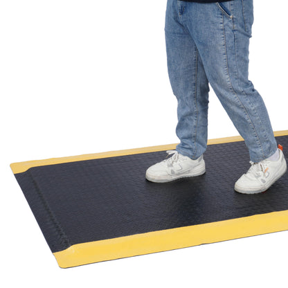 ISXACFF Anti Fatigue Mats Industrial 3' x 7' 15/16" Thick Ergonomic Standing Mat Commercial Kitchen Mat Heavy Duty Diamond Plate Shop Floor Mat Helps Relieve Back and Leg Soreness