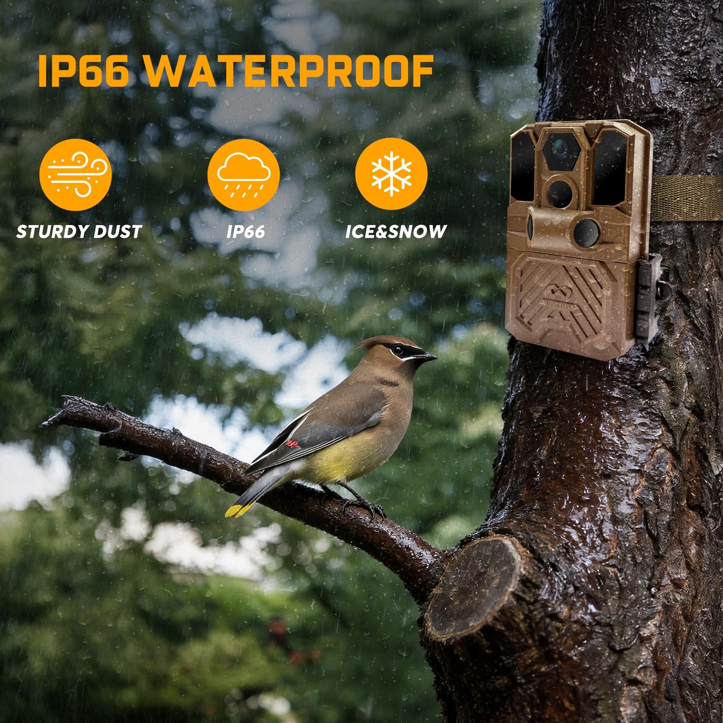 WOSODA 3 Pack Trail Cameras with Night Vision Motion Activated Waterproof,40MP Game Camera,2K HD Trail Cam with 32GB SD Card for Wildlife Monitoring,Outdoor Scouting & Security