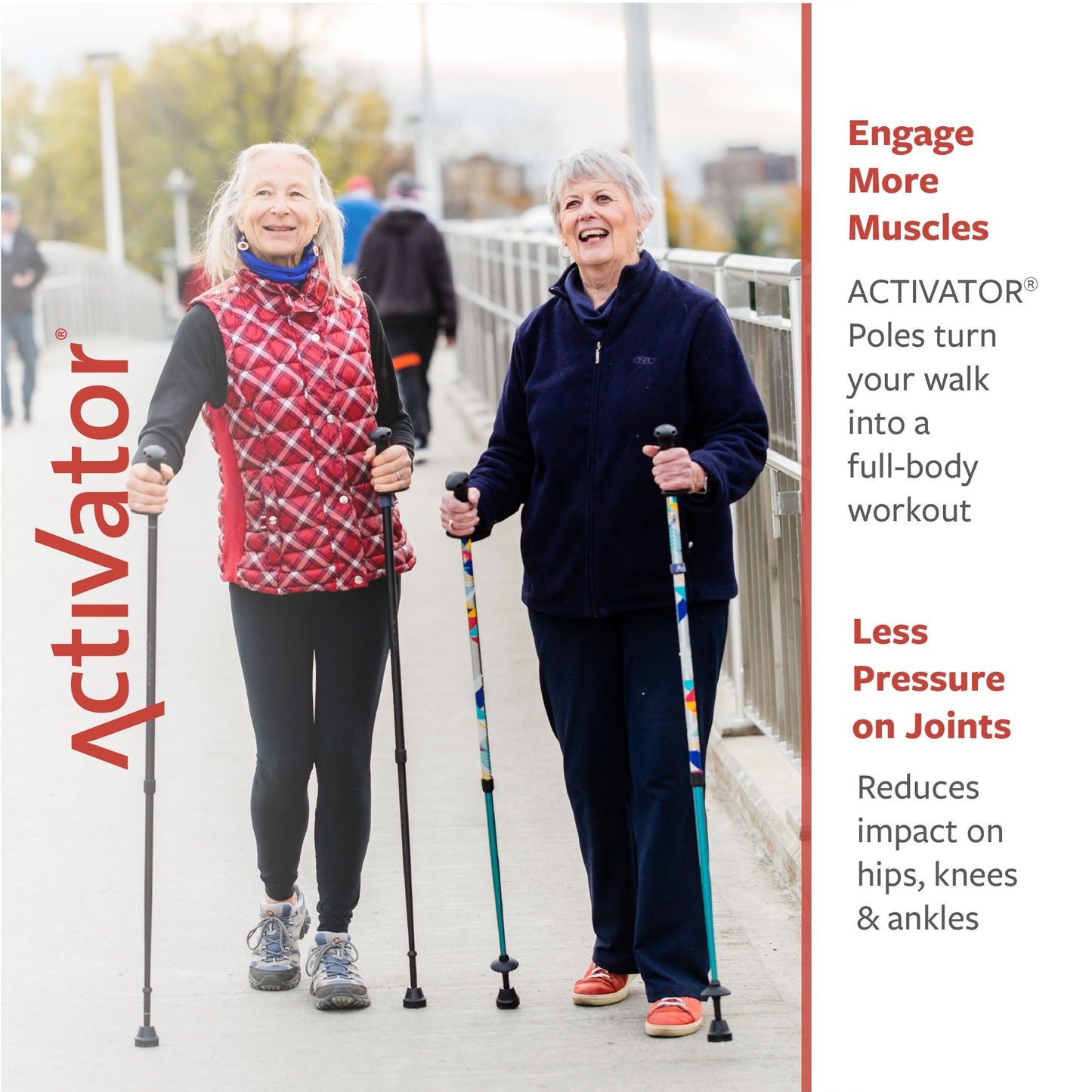 Urban Poling ACTIVATOR® MODA with Snow & Trekking Baskets, Silver with Blue, Green, & Yellow, 1 Pair – For Users 4'2"–6' – Lightweight, Aluminum Nordic Walking Sticks – Collapsible & Adjustable Hiking